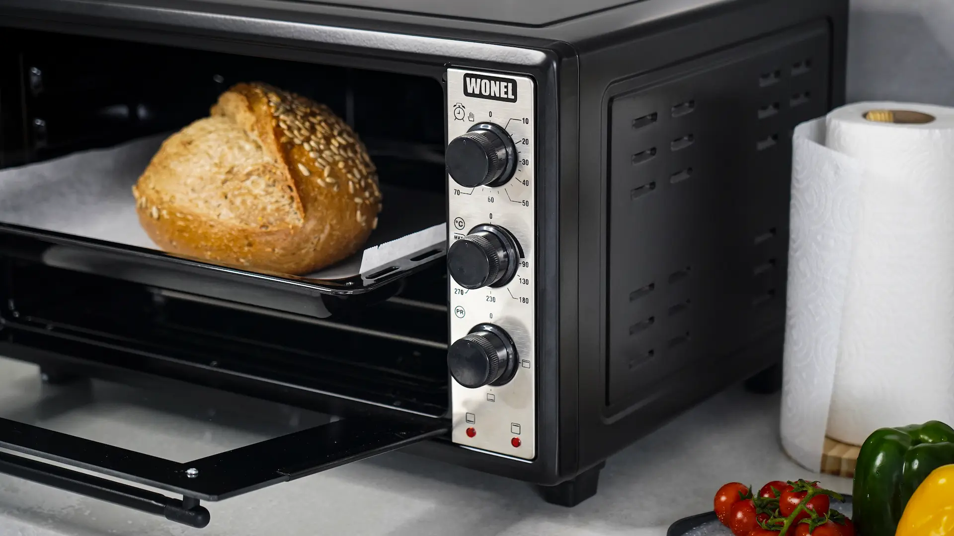 Мини-печь WN3615-001BM - вид при наведении