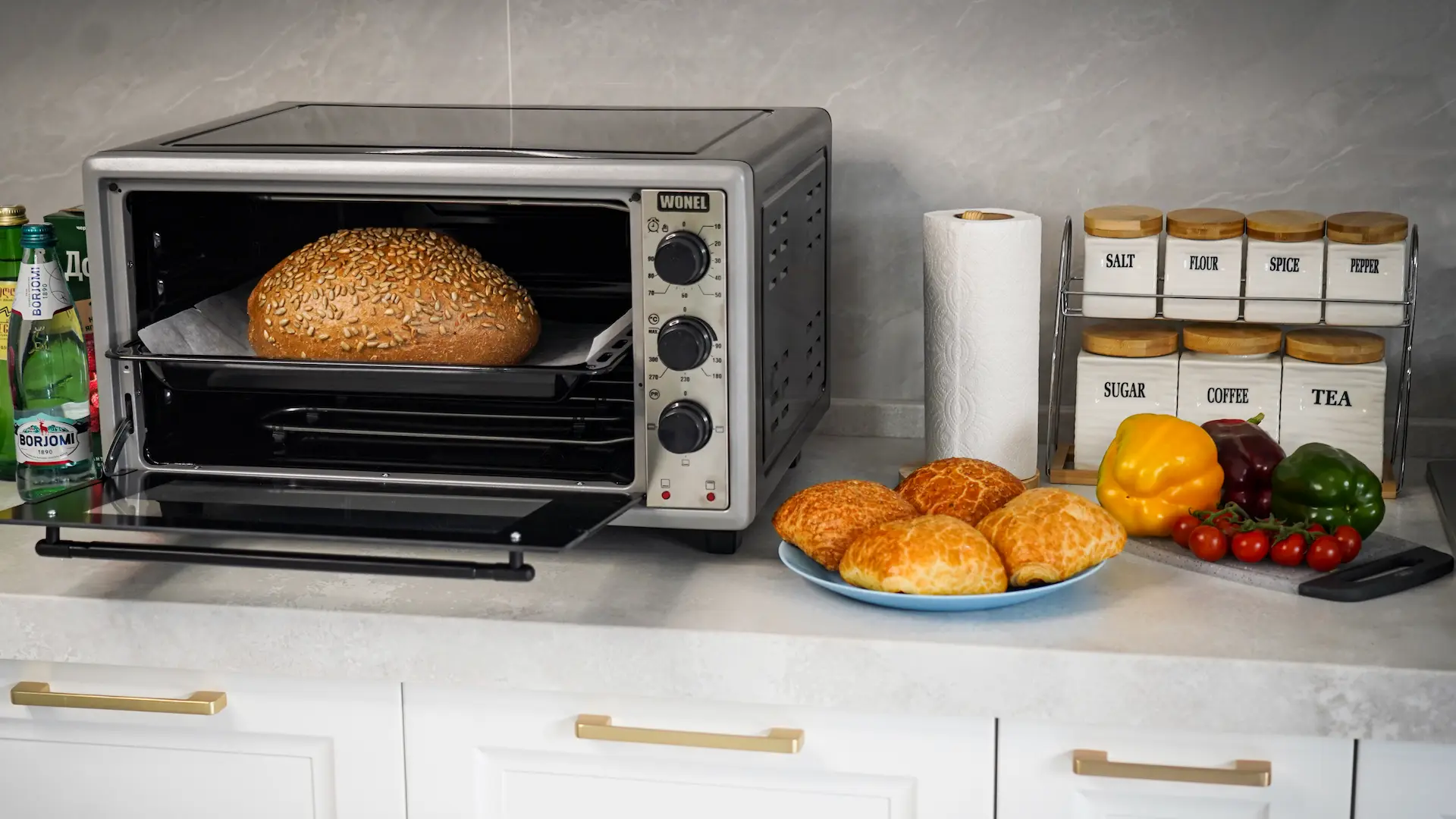 Мини-печь WN3615-001BS - вид при наведении