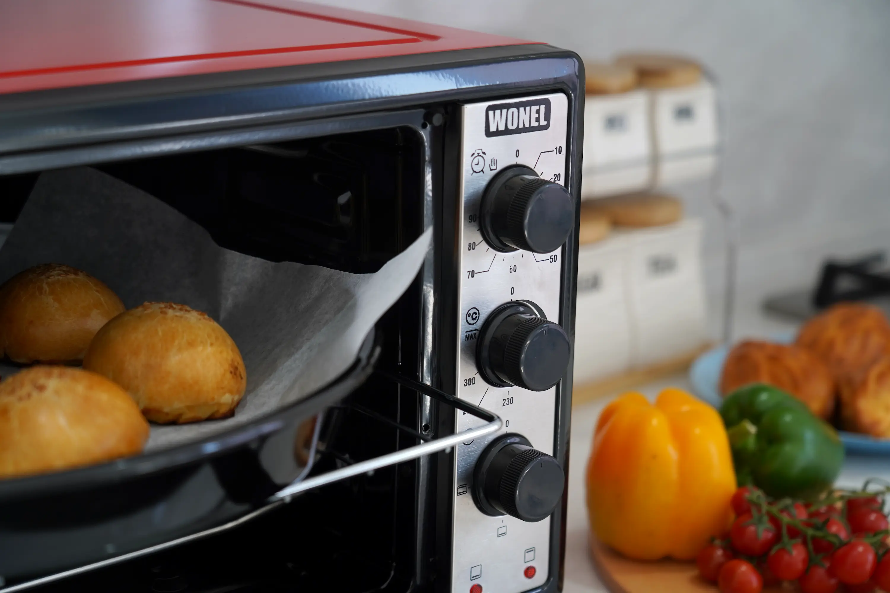 Мини-печь WN3615-001RB - вид при наведении